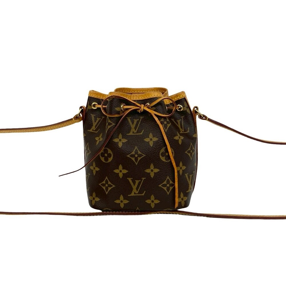 LOUIS VUITTON Authentic Brown Monogram Leather Shoulder Bag